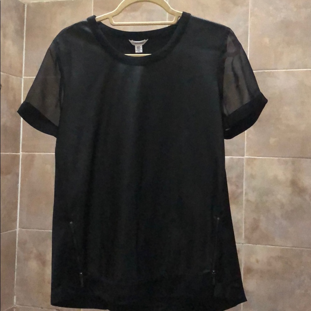Calvin Klein faux leather top